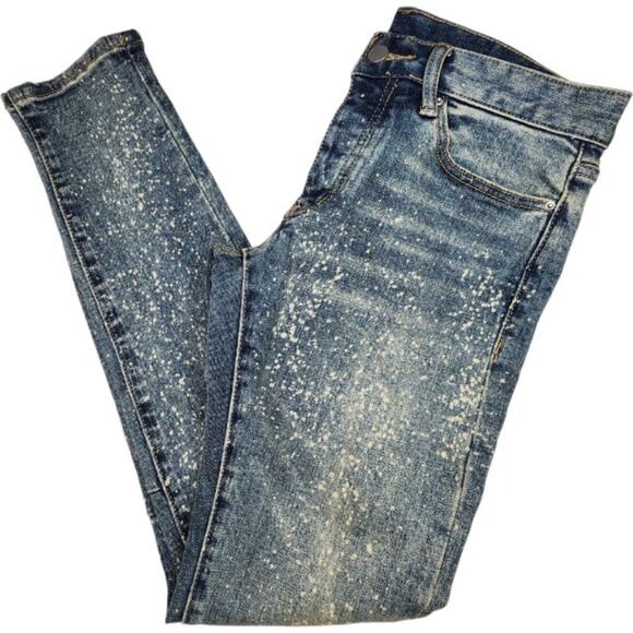 MNML Bleach Distressed Skinny Jeans Mens Size 29 - Picture 2 of 11